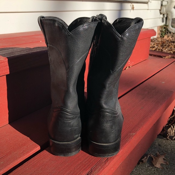 Dan Post Black Leather Boots - Picture 3 of 5